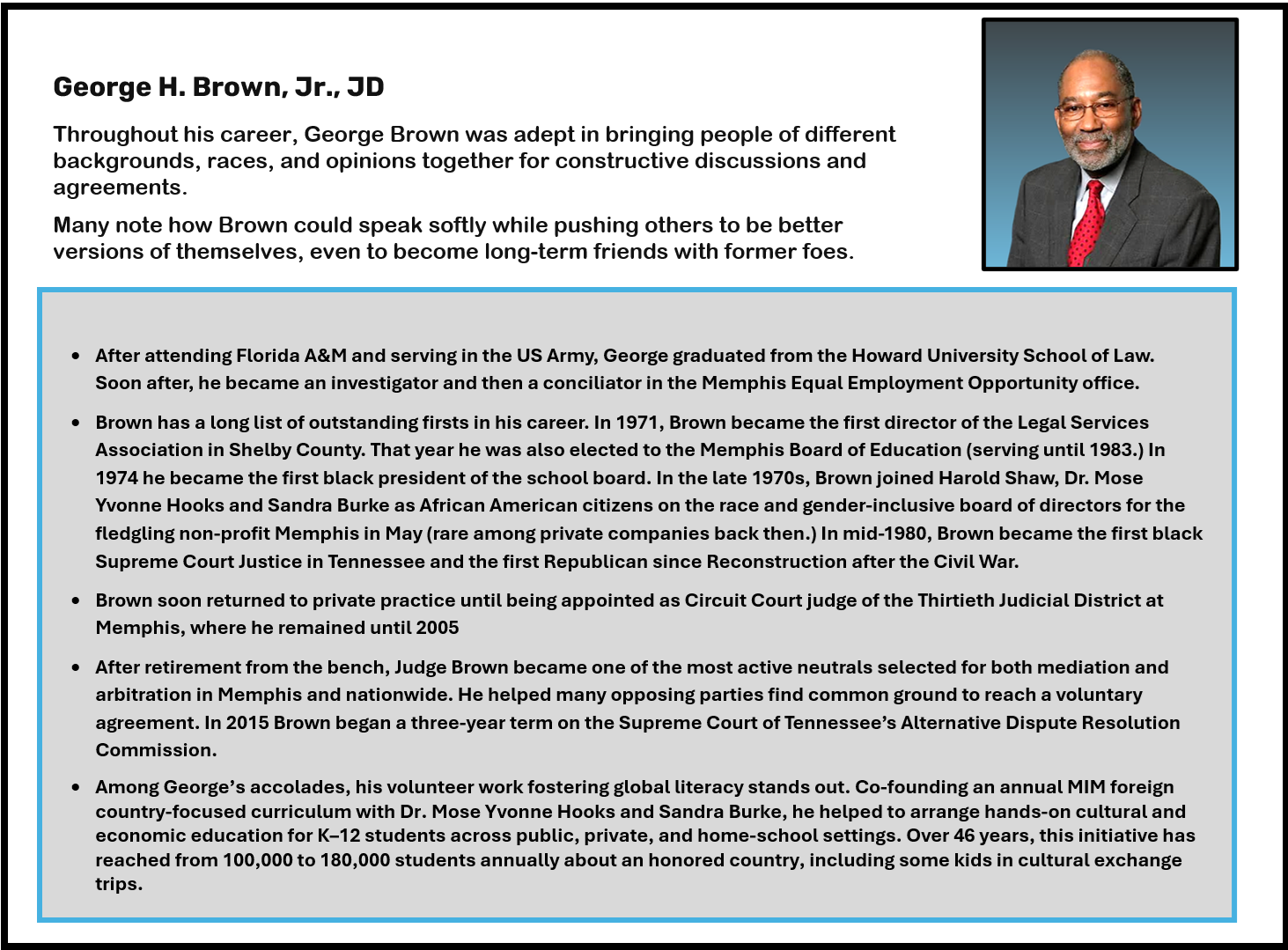judge h brown, jr, judge h brown, jr memphis,