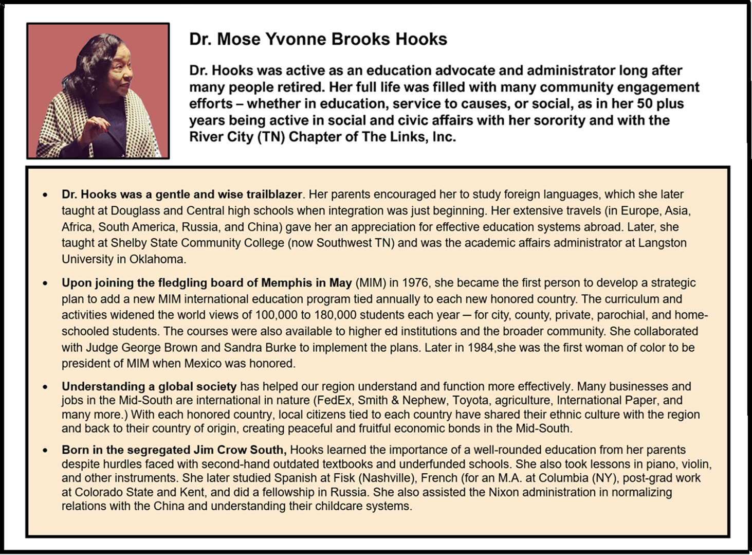 dr mose yvonne hicks, dr mose yvonne hicks memphis, memphis educators